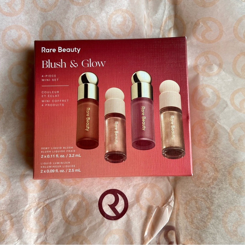 NWT Rare Beauty by Selena Gomez Blush & Glow 4-Piece Mini SeT